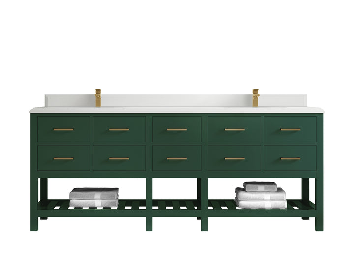 Parker 84 in. W x 22 in. D Double Sink Bathroom Vanity - photo 22