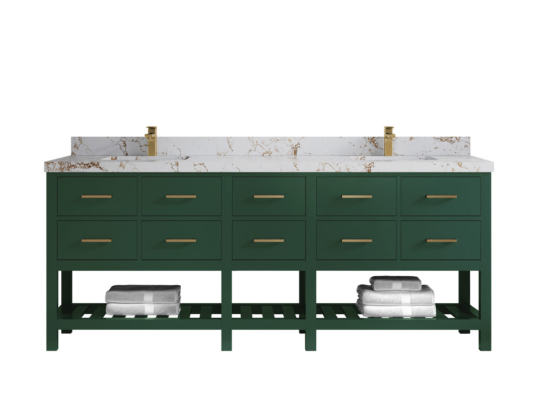 Parker 84 in. W x 22 in. D Double Sink Bathroom Vanity