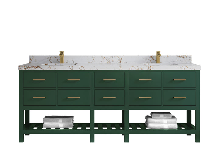 Parker 84 in. W x 22 in. D Double Sink Bathroom Vanity - photo 16