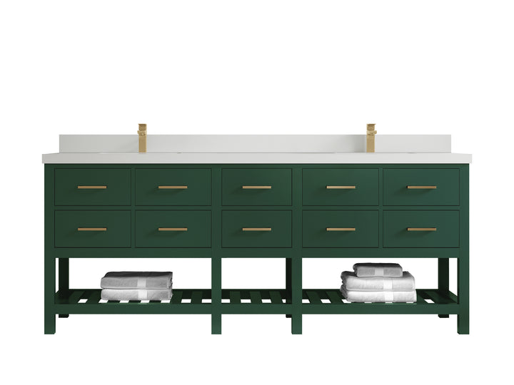 Parker 84 in. W x 22 in. D Double Sink Bathroom Vanity - photo 19