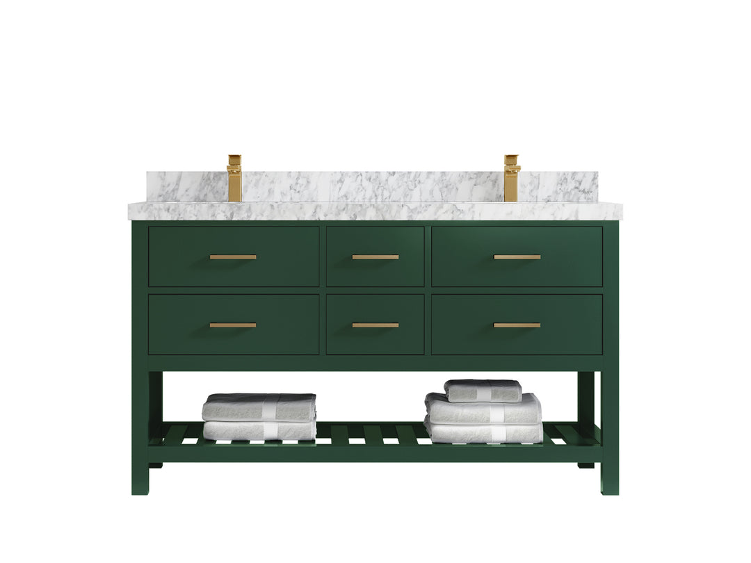 Parker 60 in. W x 22 in. D Double Sink Bathroom Vanity
