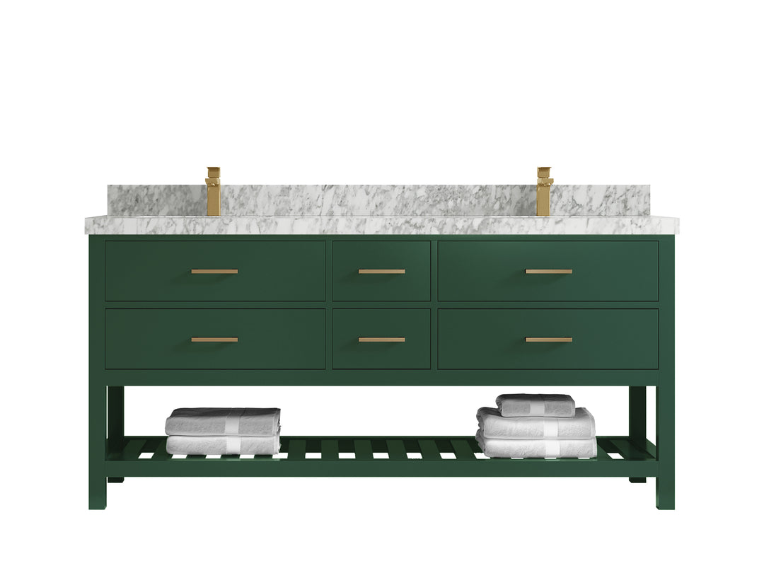 Parker 72 in. W x 22 in. D Double Sink Bathroom Vanity