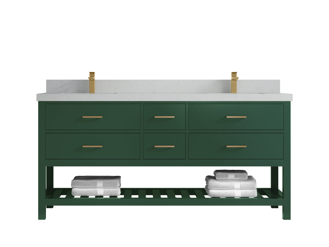Parker 72 in. W x 22 in. D Double Sink Bathroom Vanity