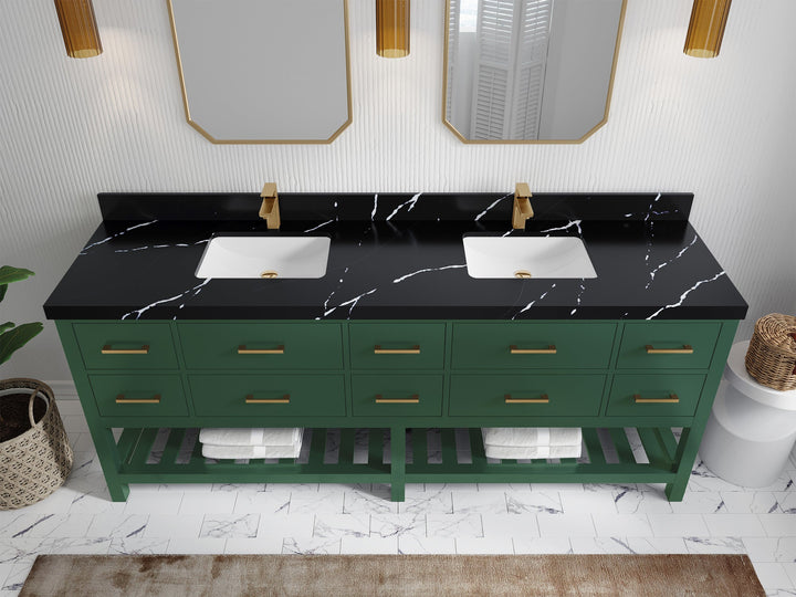 Parker 84 in. W x 22 in. D Double Sink Bathroom Vanity - photo 7