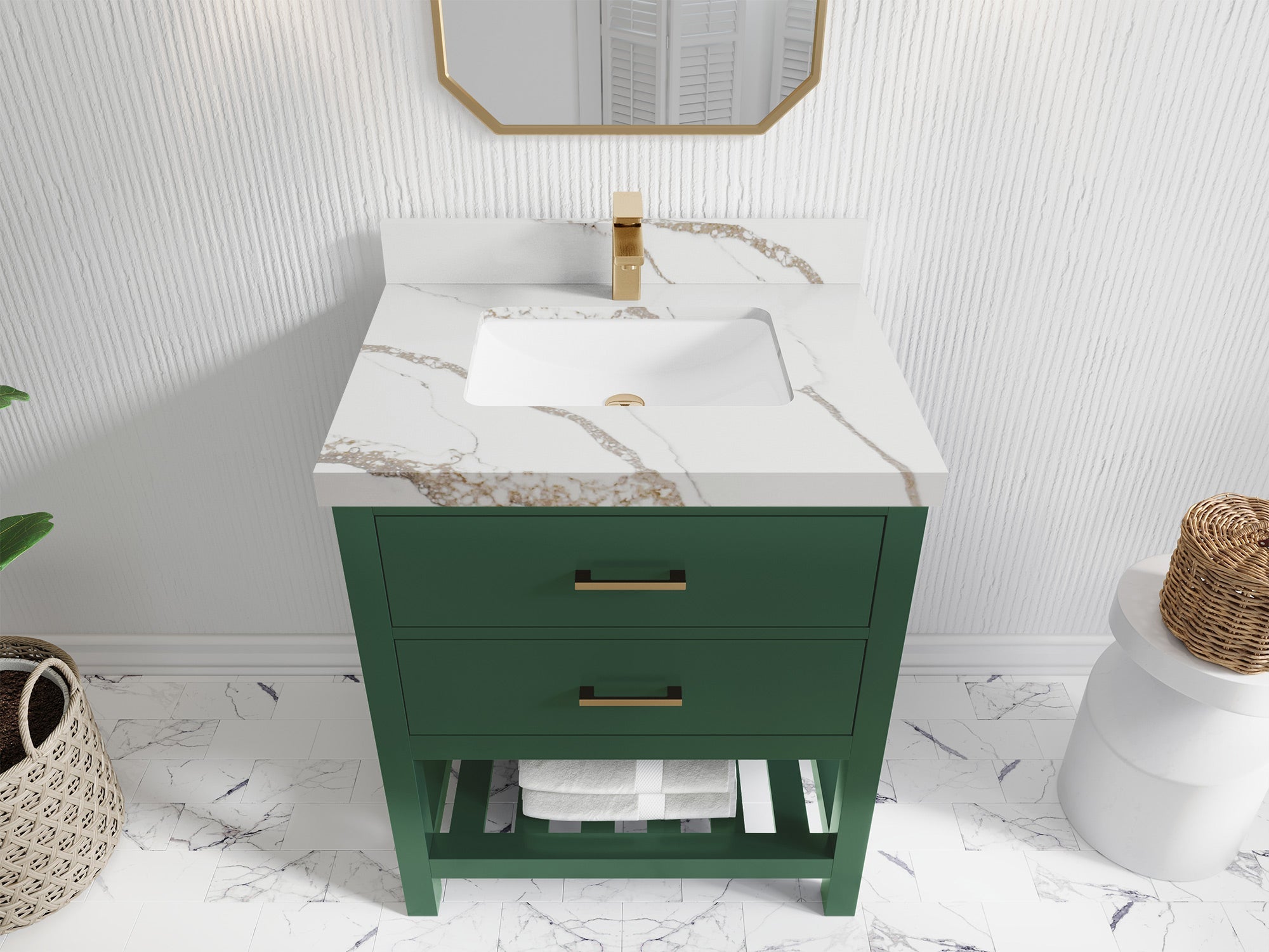 Parker 30 in. W x 22 in. D Single Sink Bathroom Vanity