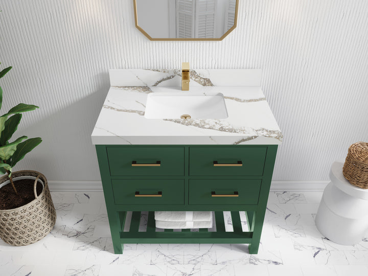 Parker 36 in. W x 22 in. D Single Sink Bathroom Vanity - photo 13
