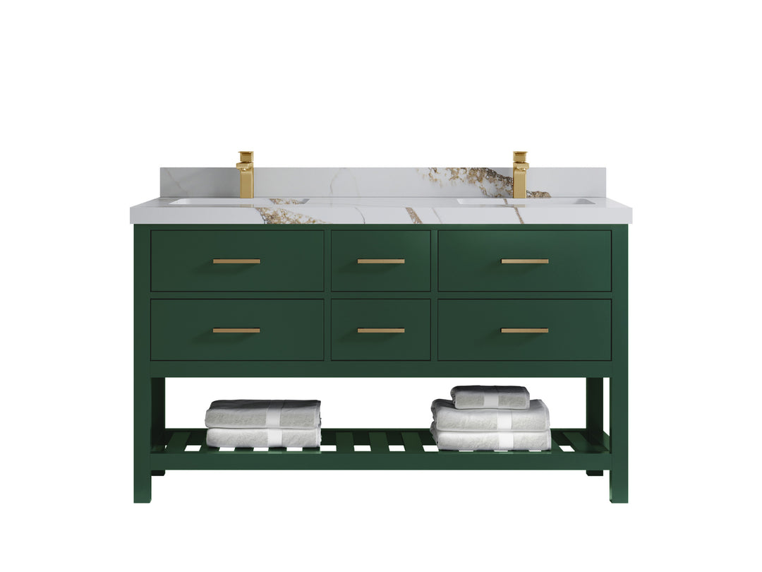 Parker 60 in. W x 22 in. D Double Sink Bathroom Vanity