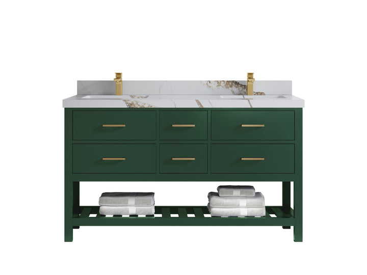 Parker 60 in. W x 22 in. D Double Sink Bathroom Vanity - photo 14