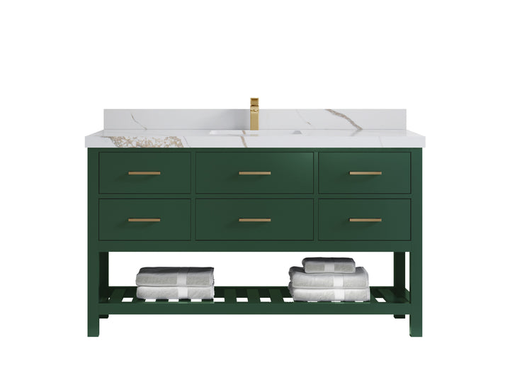 Parker 60 in. W x 22 in. D Single Sink Bathroom Vanity - photo 14