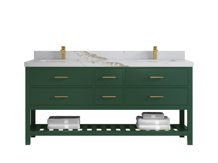 Parker 72 in. W x 22 in. D Double Sink Bathroom Vanity - photo 12