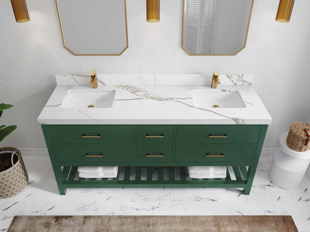 Parker 72 in. W x 22 in. D Double Sink Bathroom Vanity