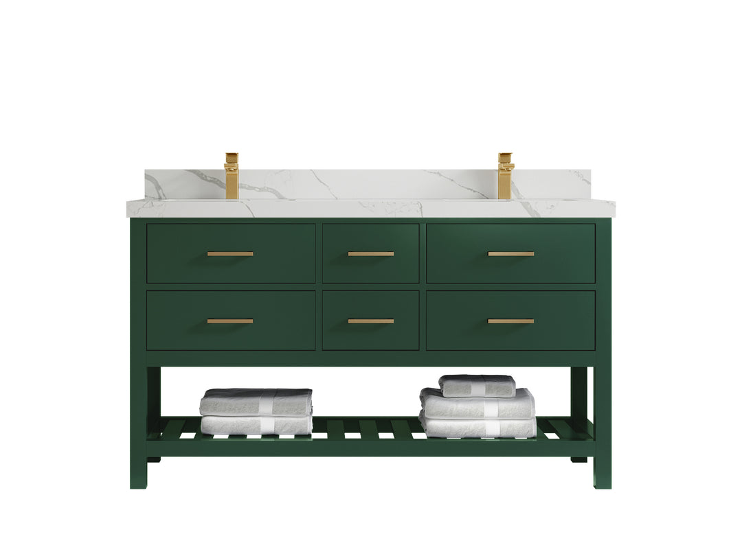 Parker 60 in. W x 22 in. D Double Sink Bathroom Vanity