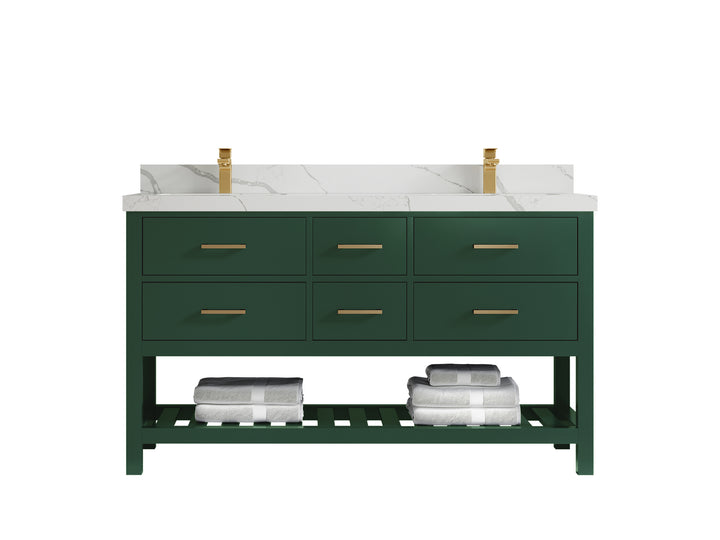 Parker 60 in. W x 22 in. D Double Sink Bathroom Vanity - photo 16