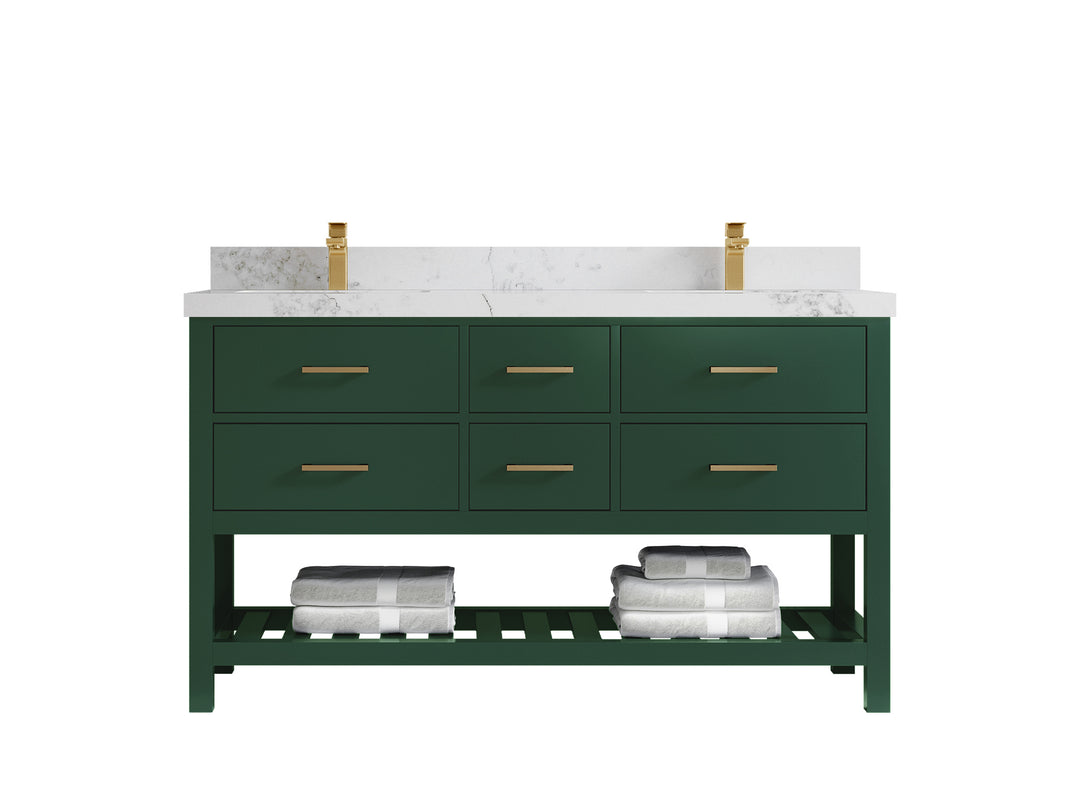 Parker 60 in. W x 22 in. D Double Sink Bathroom Vanity