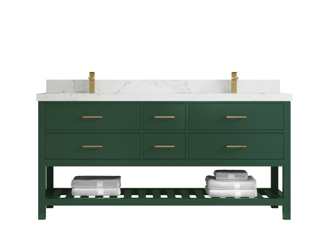 Parker 72 in. W x 22 in. D Double Sink Bathroom Vanity
