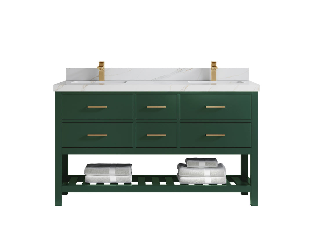 Parker 60 in. W x 22 in. D Double Sink Bathroom Vanity