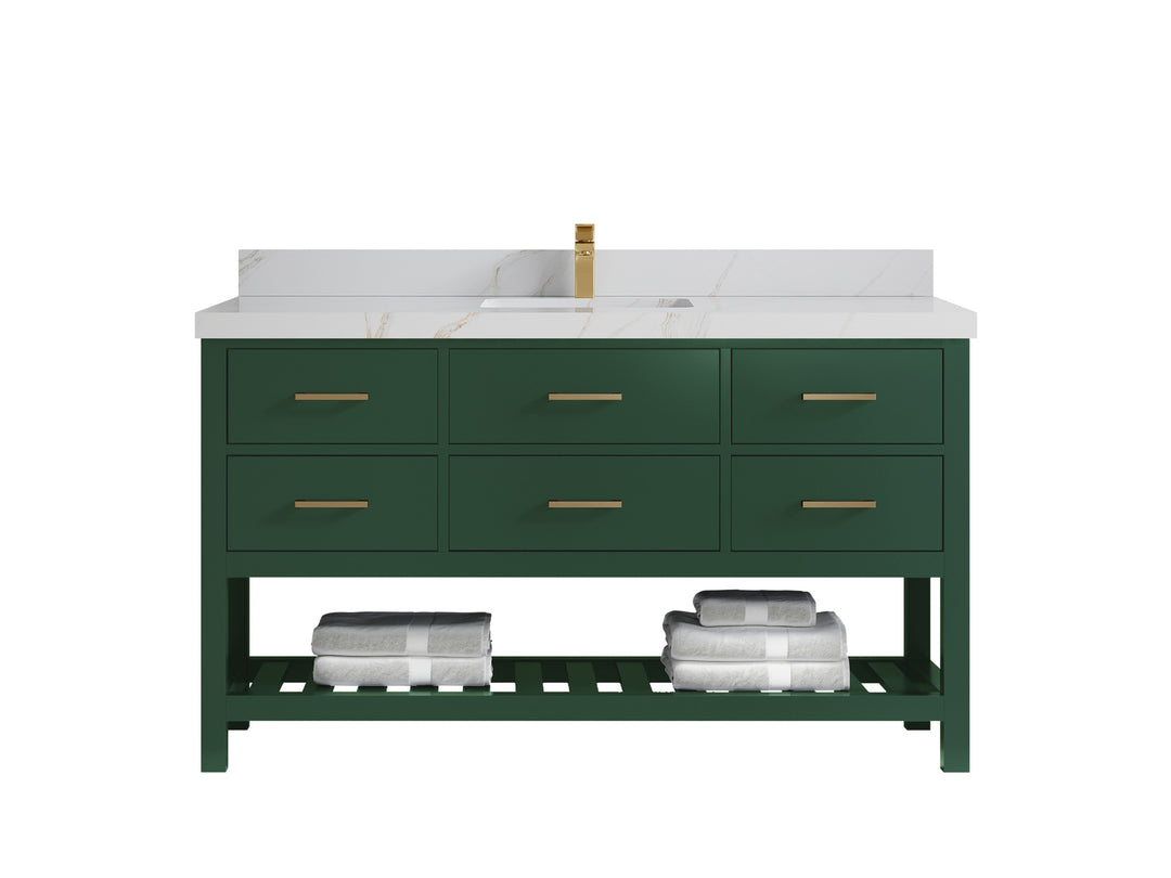 Parker 60 in. W x 22 in. D Single Sink Bathroom Vanity