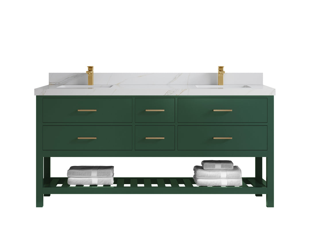 Parker 72 in. W x 22 in. D Double Sink Bathroom Vanity