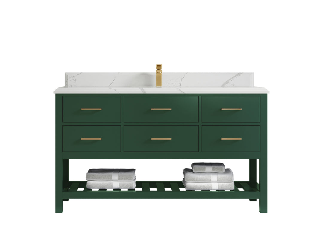 Parker 60 in. W x 22 in. D Single Sink Bathroom Vanity