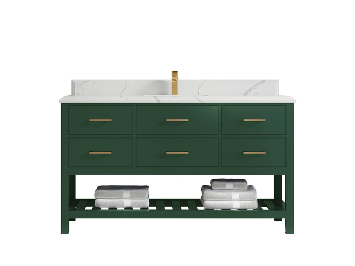 Parker 60 in. W x 22 in. D Single Sink Bathroom Vanity - photo 44