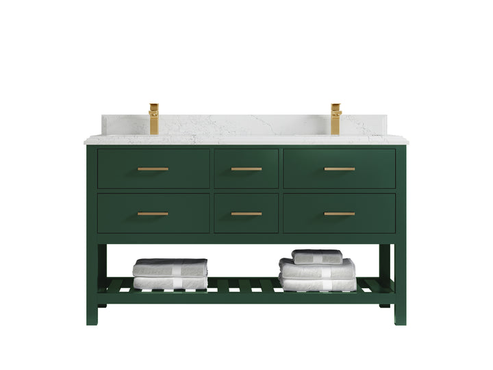 Parker 60 in. W x 22 in. D Double Sink Bathroom Vanity - photo 46