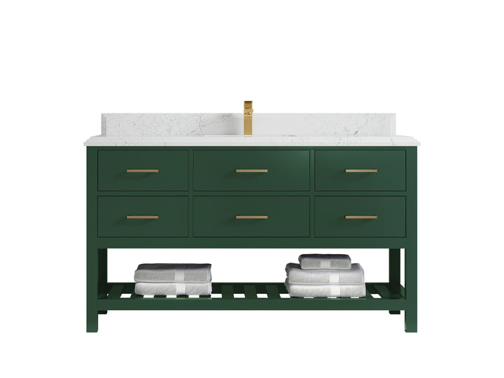 Parker 60 in. W x 22 in. D Single Sink Bathroom Vanity - photo 46