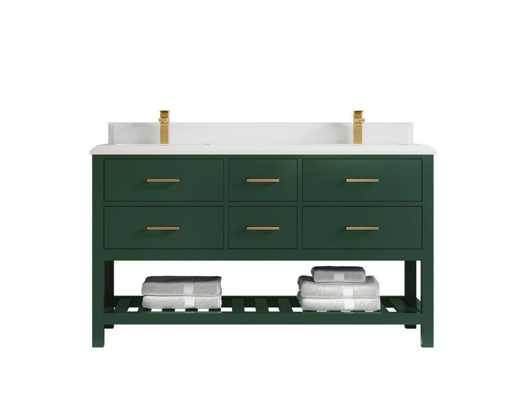 Parker 60 in. W x 22 in. D Double Sink Bathroom Vanity