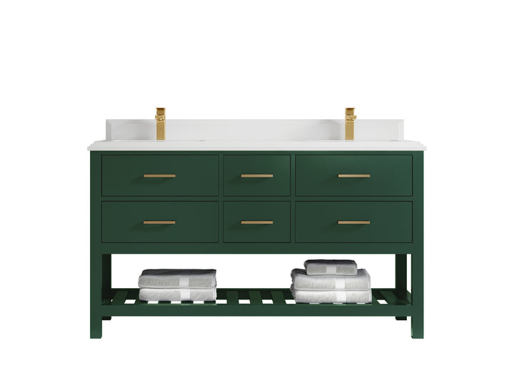 Parker 60 in. W x 22 in. D Double Sink Bathroom Vanity - photo 48