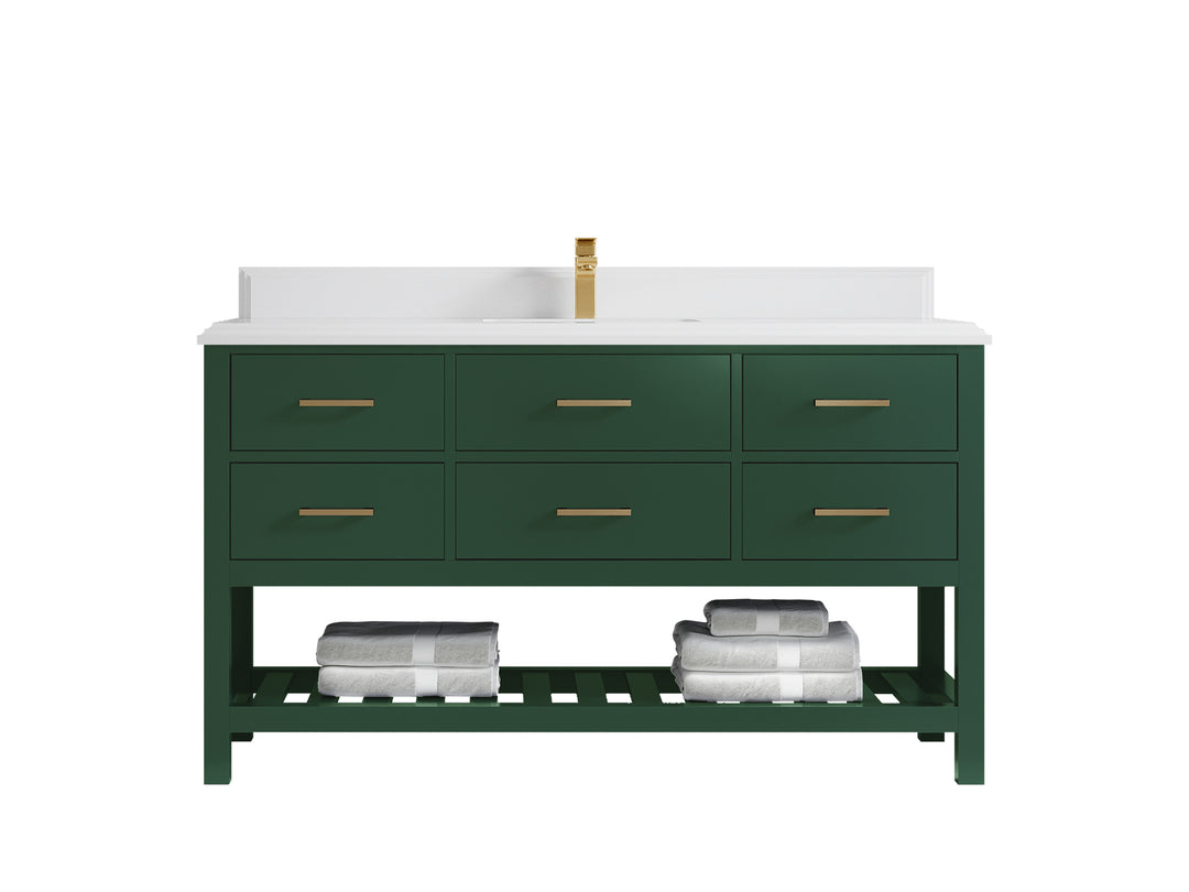 Parker 60 in. W x 22 in. D Single Sink Bathroom Vanity