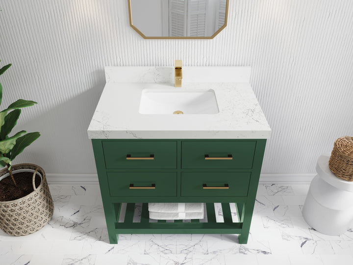 Parker 36 in. W x 22 in. D Single Sink Bathroom Vanity - photo 21