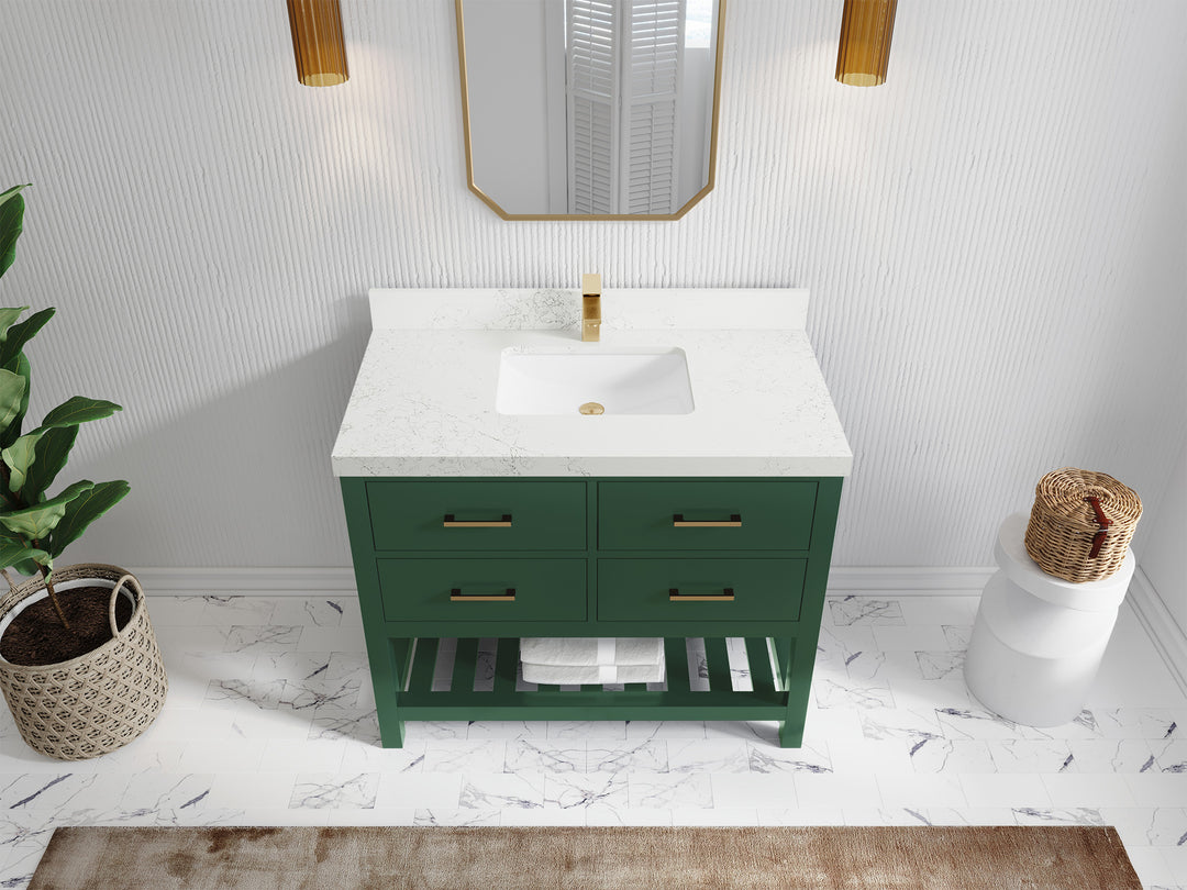 Parker 42 in. W x 22 in. D Single Sink Bathroom Vanity