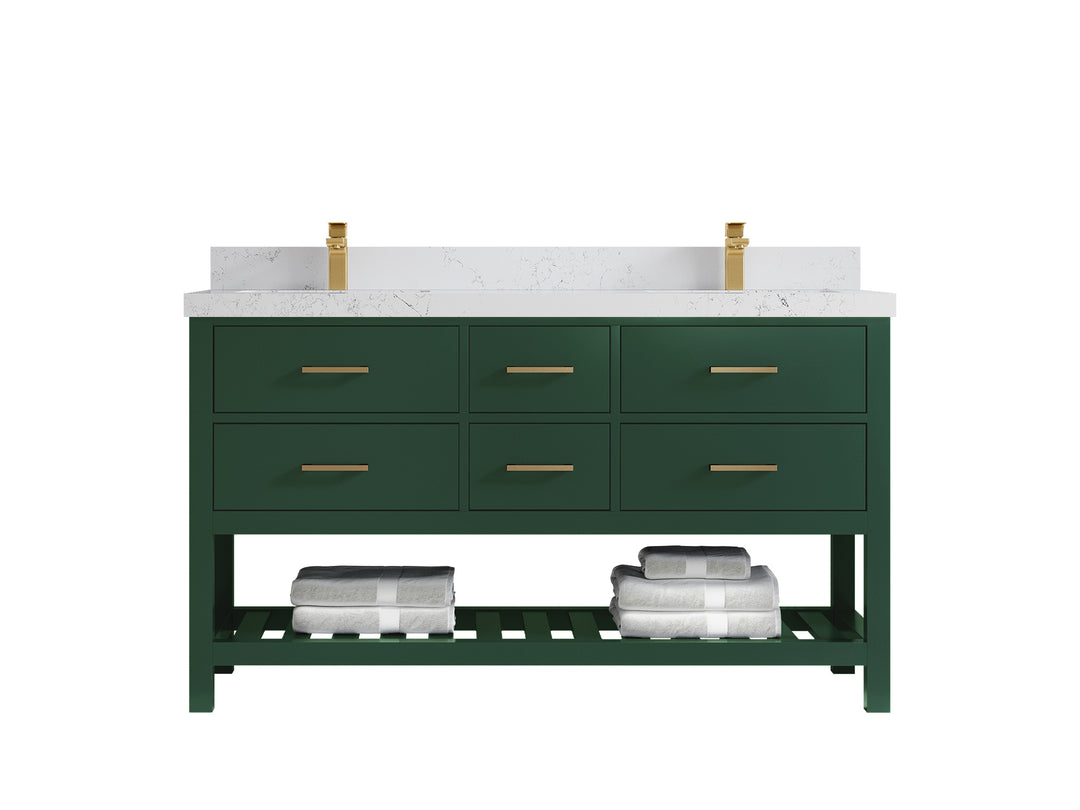 Parker 60 in. W x 22 in. D Double Sink Bathroom Vanity