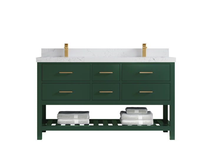 Parker 60 in. W x 22 in. D Double Sink Bathroom Vanity - photo 22