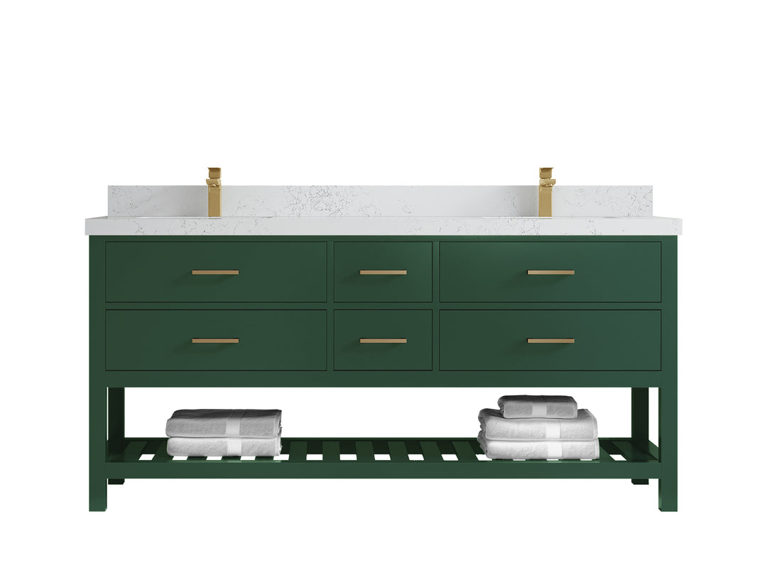 Parker 72 in. W x 22 in. D Double Sink Bathroom Vanity