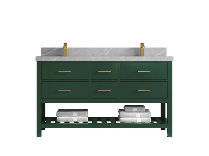 Parker 60 in. W x 22 in. D Double Sink Bathroom Vanity - photo 24