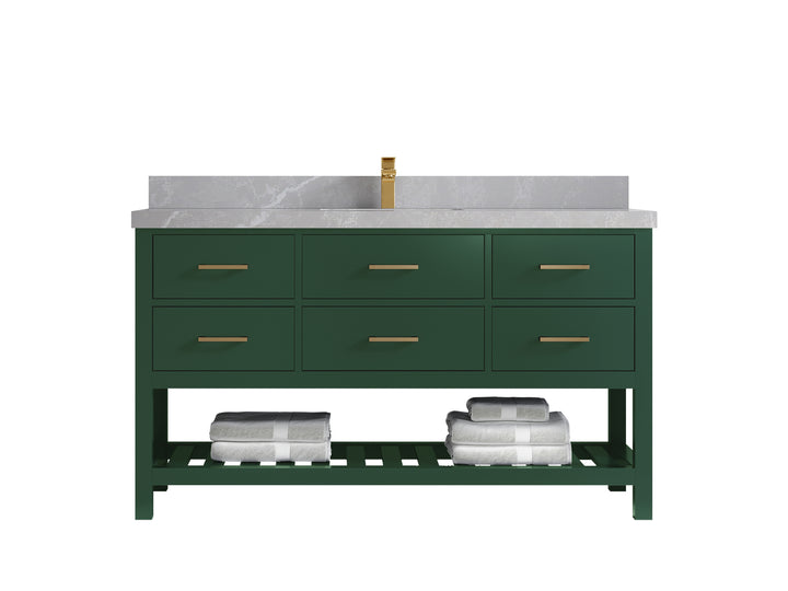 Parker 60 in. W x 22 in. D Single Sink Bathroom Vanity - photo 24