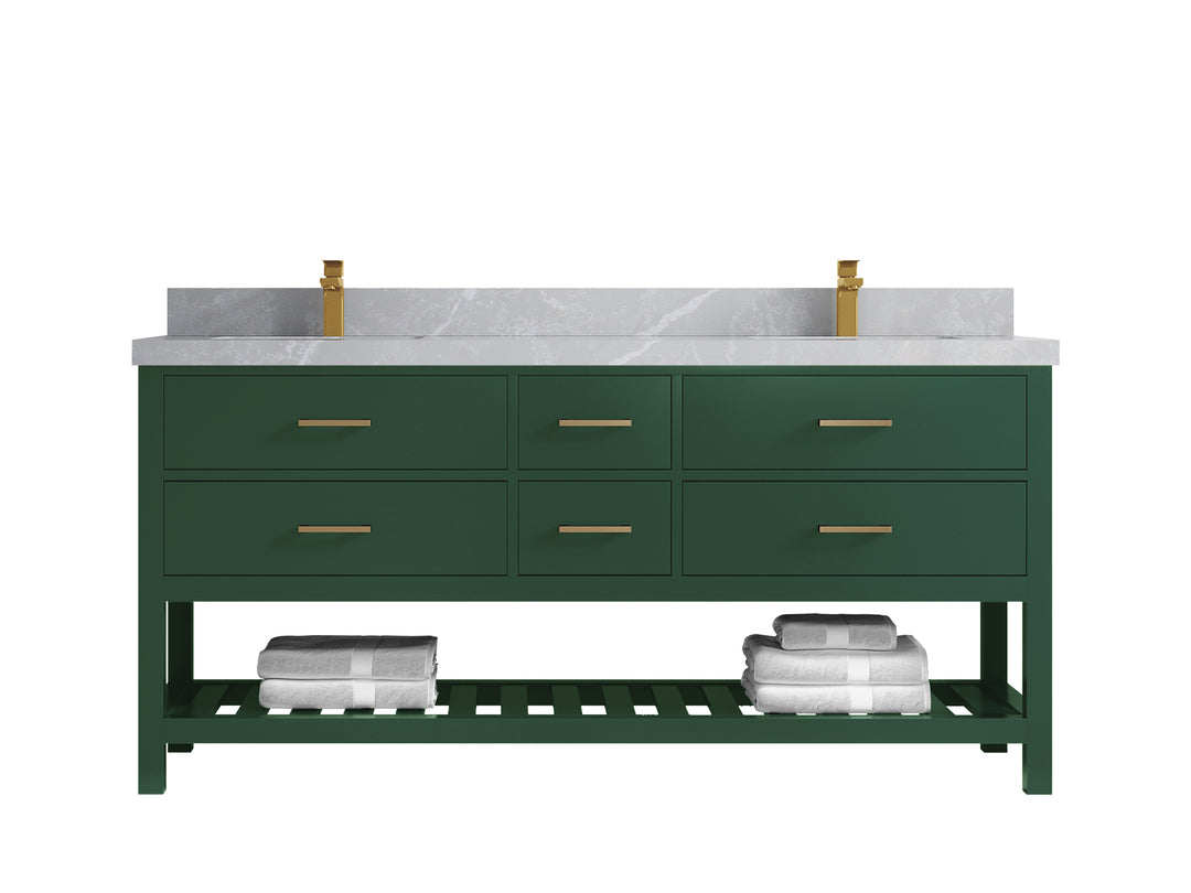 Parker 72 in. W x 22 in. D Double Sink Bathroom Vanity