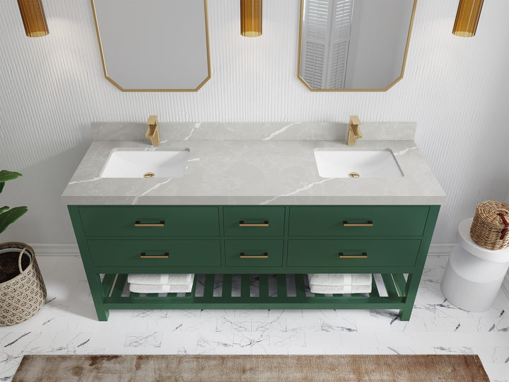 Parker 72 in. W x 22 in. D Double Sink Bathroom Vanity - photo 25