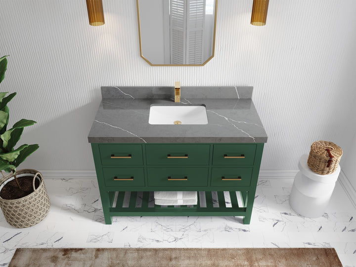 Parker 48 in. W x 22 in. D Single Sink Bathroom Vanity - photo 25