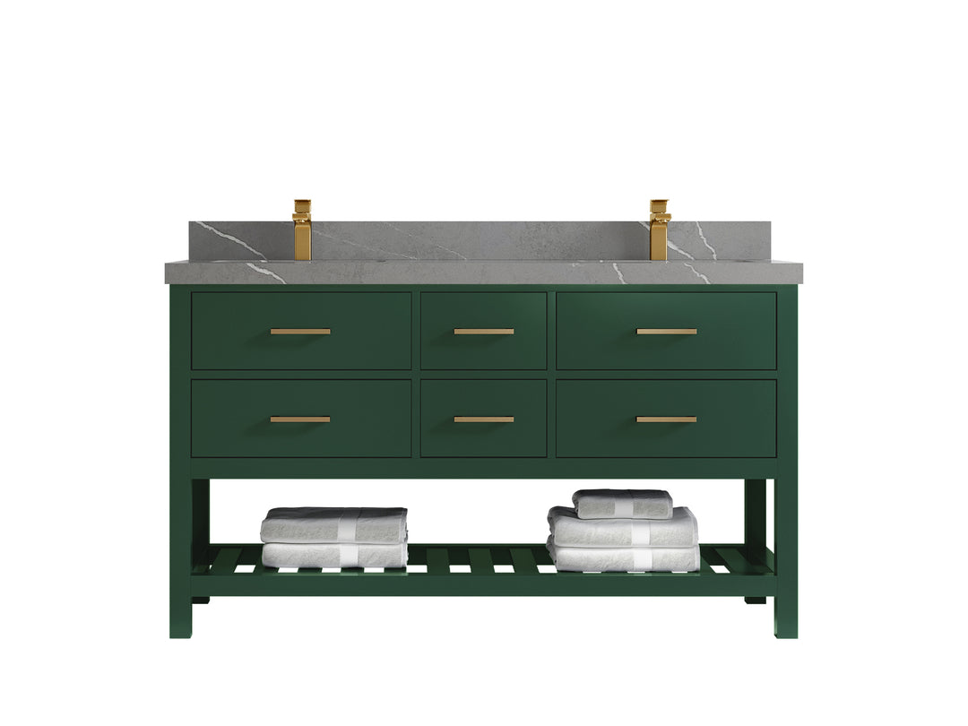 Parker 60 in. W x 22 in. D Double Sink Bathroom Vanity