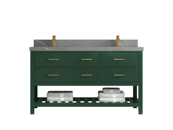 Parker 60 in. W x 22 in. D Double Sink Bathroom Vanity - photo 26