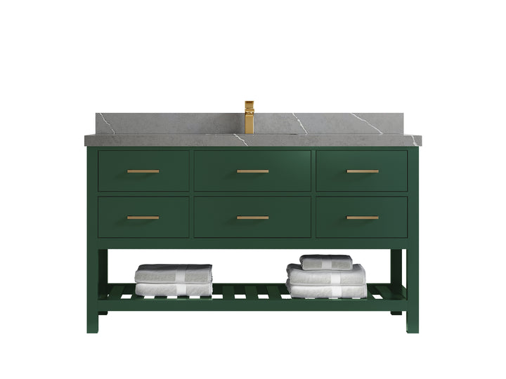 Parker 60 in. W x 22 in. D Single Sink Bathroom Vanity - photo 26