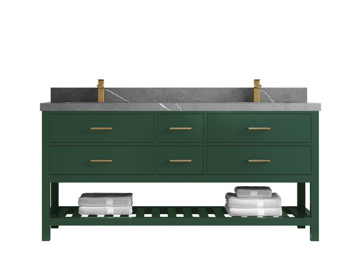Parker 72 in. W x 22 in. D Double Sink Bathroom Vanity - photo 28