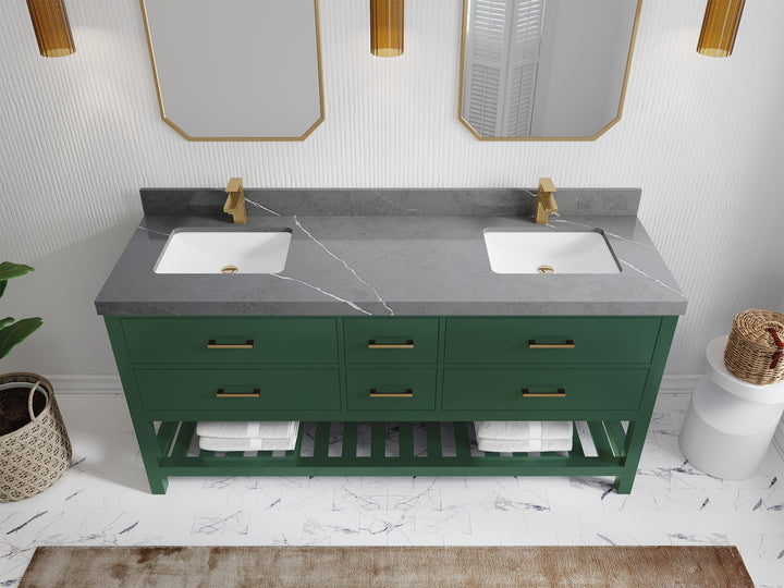 Parker 72 in. W x 22 in. D Double Sink Bathroom Vanity - photo 27