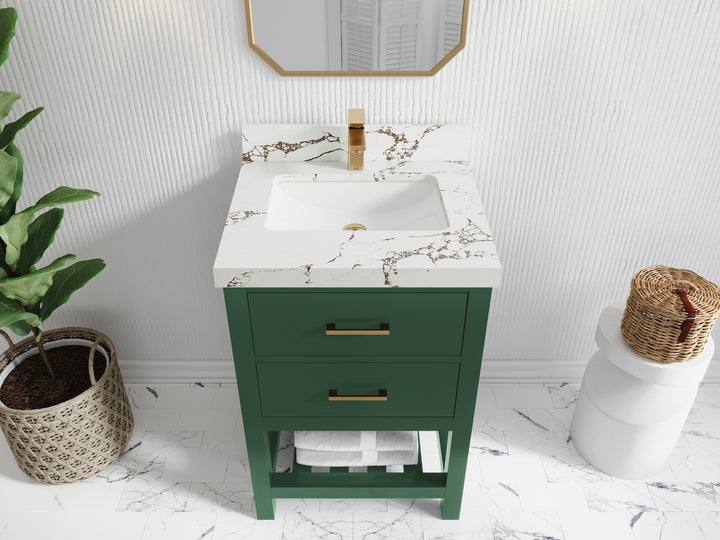 Parker 24 in. W x 22 in. D Single Sink Bathroom Vanity - photo 27