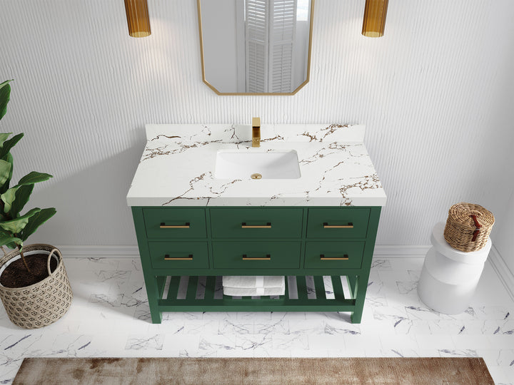 Parker 48 in. W x 22 in. D Single Sink Bathroom Vanity - photo 27