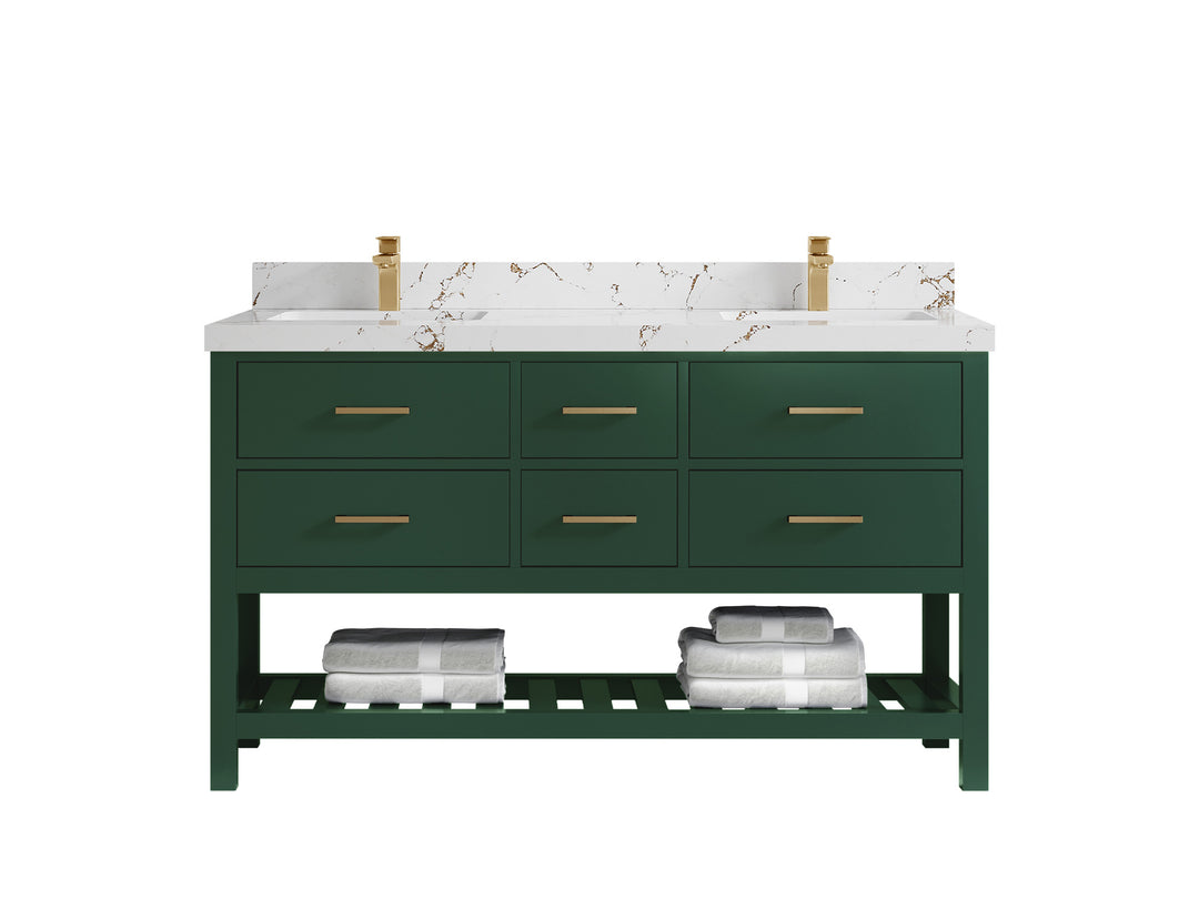 Parker 60 in. W x 22 in. D Double Sink Bathroom Vanity