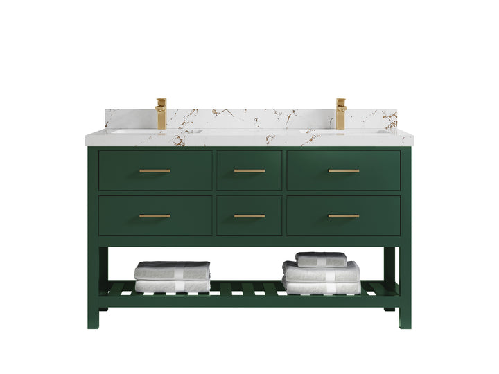 Parker 60 in. W x 22 in. D Double Sink Bathroom Vanity - photo 28