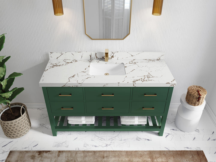 Parker 60 in. W x 22 in. D Single Sink Bathroom Vanity - photo 27