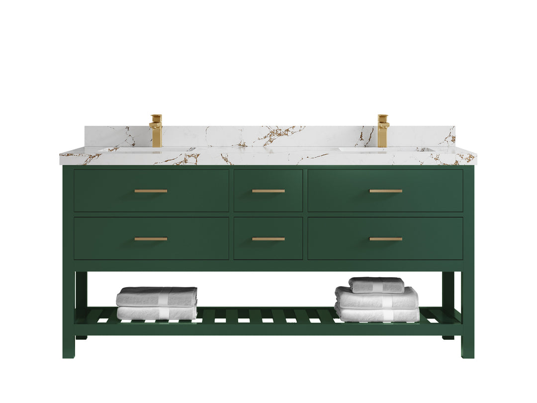Parker 72 in. W x 22 in. D Double Sink Bathroom Vanity
